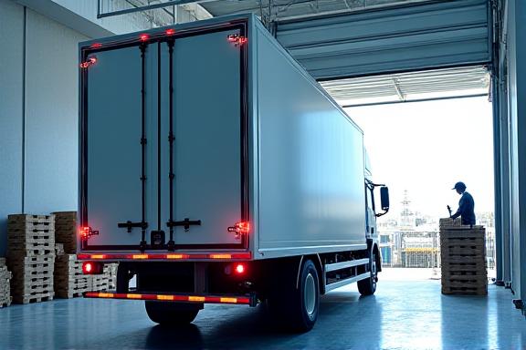 Temperature-controlled refrigerated truck for cold chain logistics